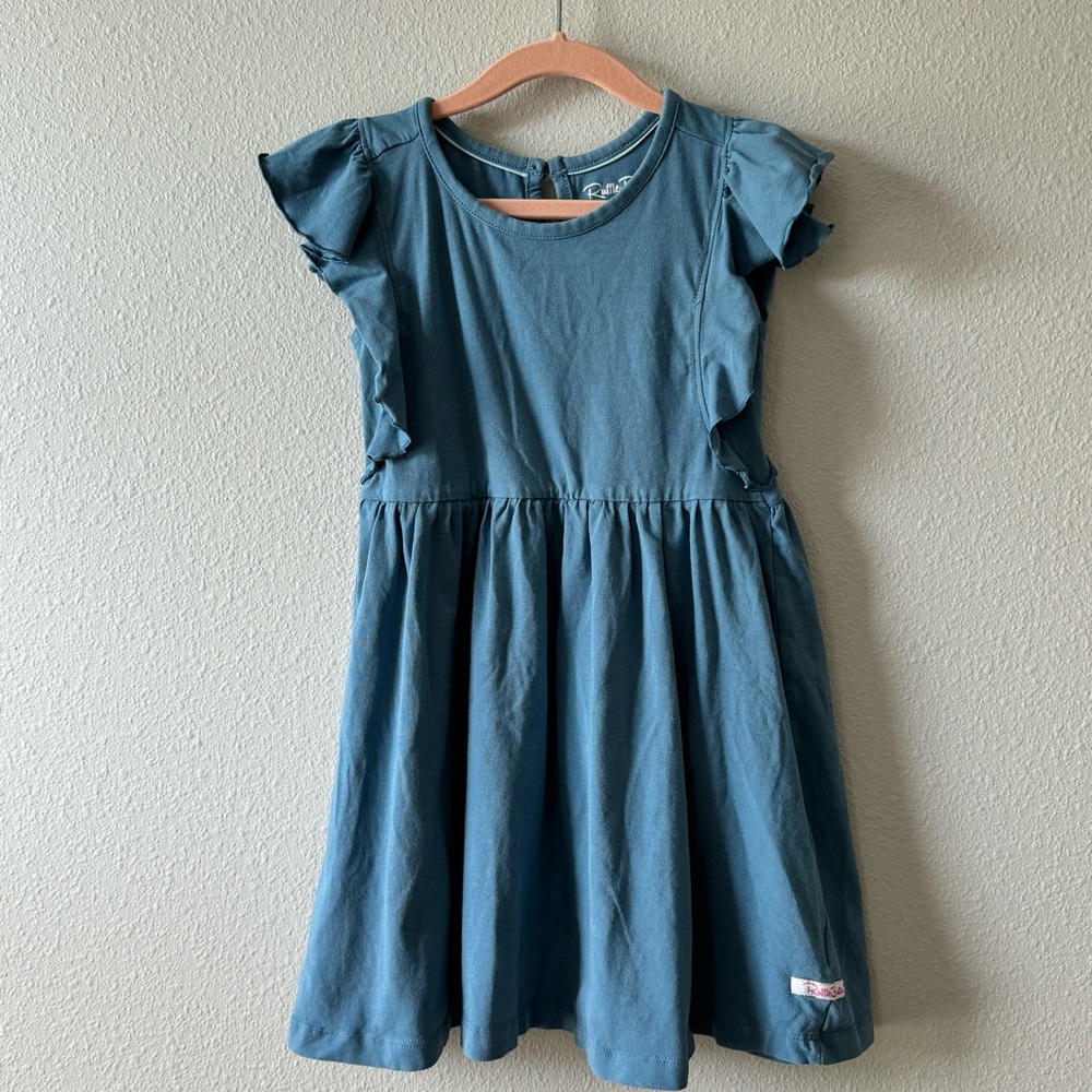 Rufflebutts girls size 6 sleeveless cotton dress